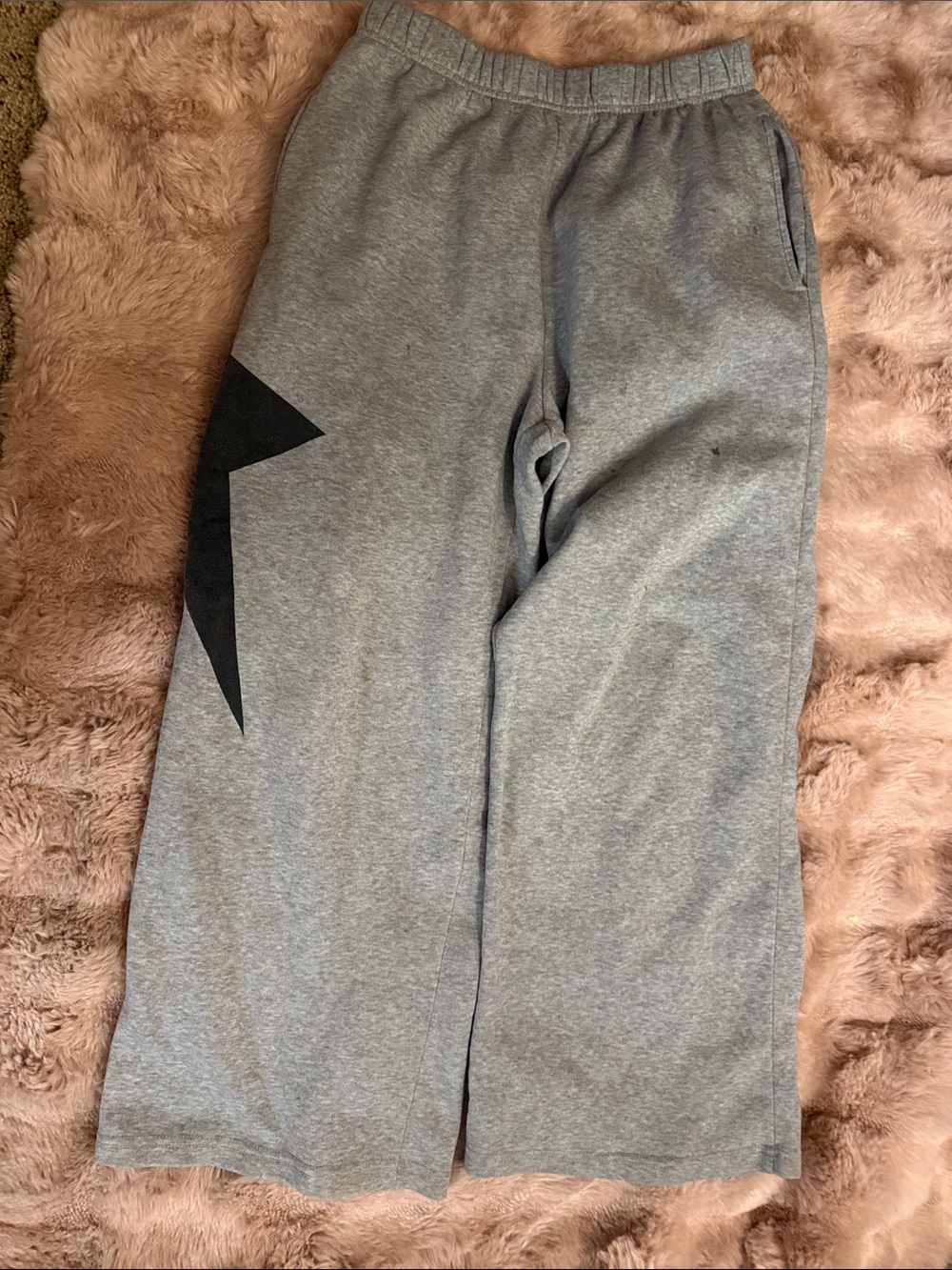 Kids Gray Star Lounge Pants - Brand